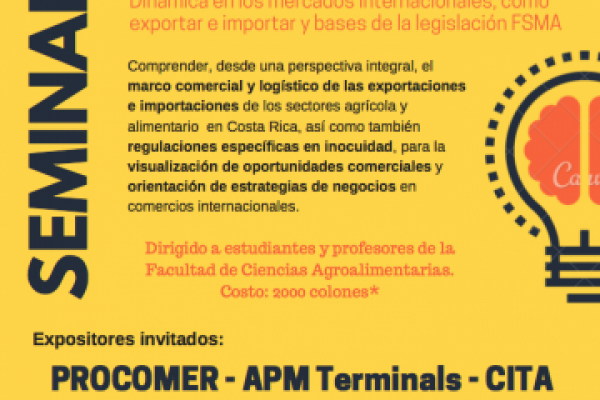 Seminario Comercio Internacional en el Sector Agroalimentario